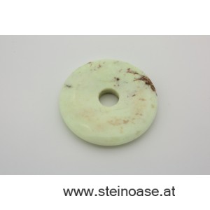 Donut Zitronen Chrysopras 40mm